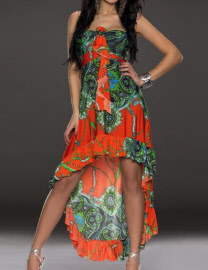  latina kleid orange